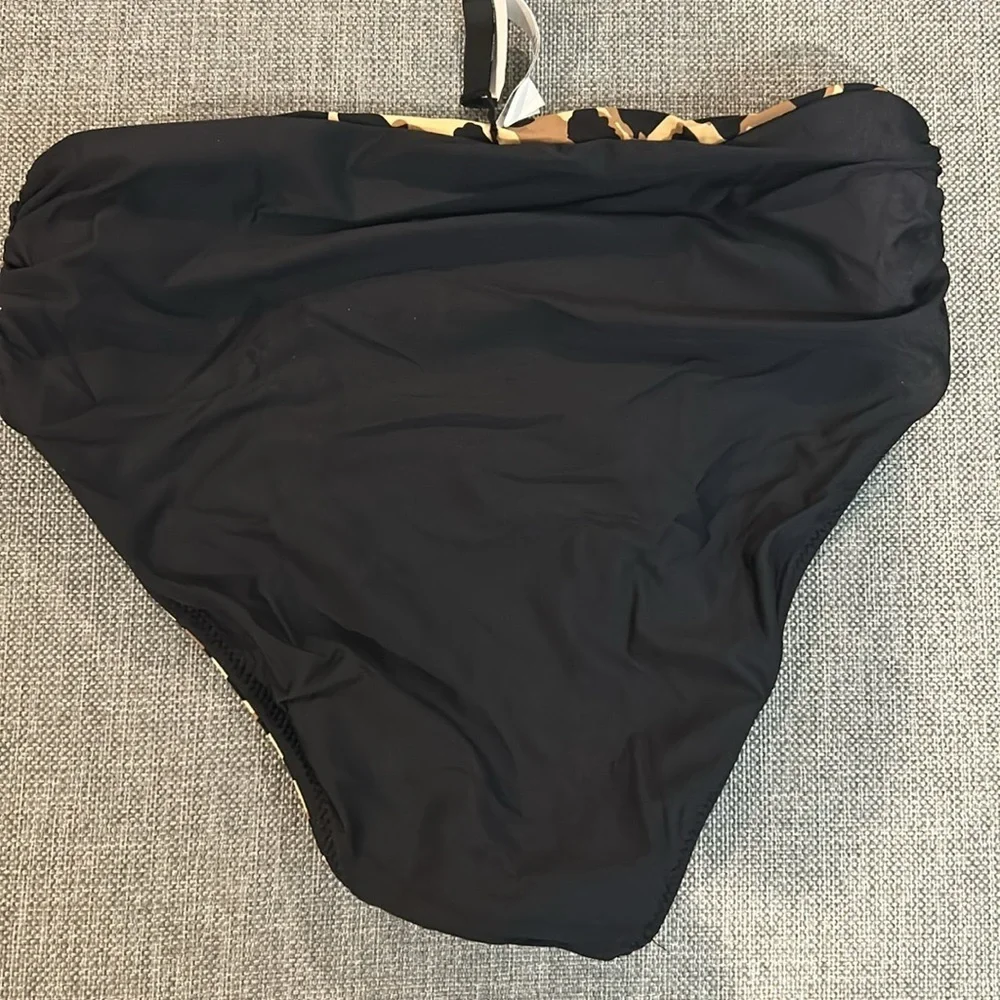 La Blanca Running Midrise Reversible High Waist Convertible Bikini Bottom Size 6